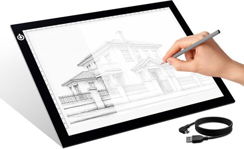 A4 Tracing Light Box, LED Board Adjustable Brightness Light Pad in Saudi Arabia