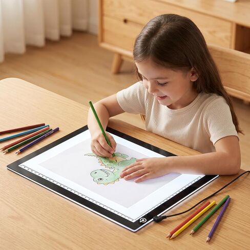 A4 Tracing Light Box, LED Board Adjustable Brightness Light Pad in Saudi Arabia
