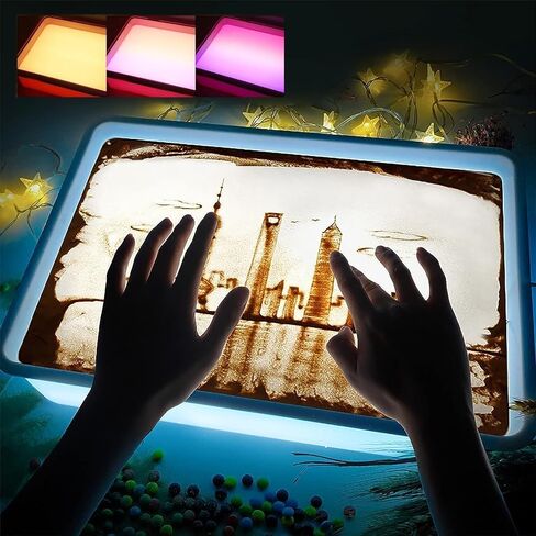 Sand Painting Light Box - 16" - Light Table for Kids (Blue) in Saudi Arabia