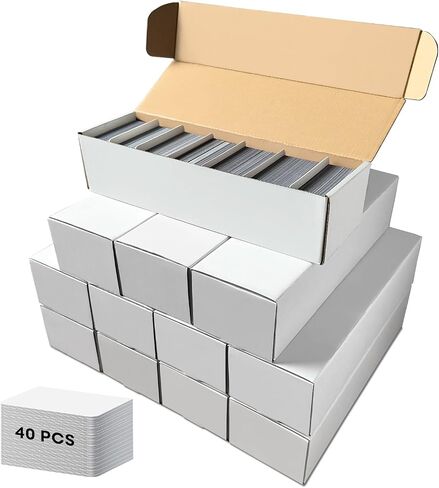 Fageverld Trading Card Storage Box, Mtg Storage Box with Dividers, Cardboard Collector Box for TCG, Baseball Sports Cards, 6 Count in Saudi Arabia
