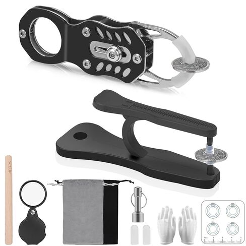 2 PCS Coin Ping Tester Kit, Gold and Silver Tester, Coin Ping Testing,The Pocket Coin Ping pinger Tester Kit,and App.Black in Saudi Arabia