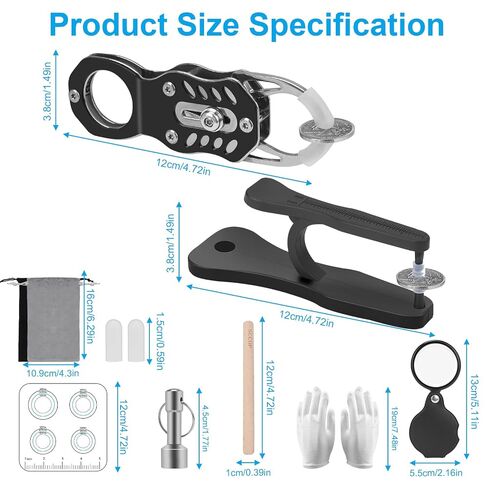 2 PCS Coin Ping Tester Kit, Gold and Silver Tester, Coin Ping Testing,The Pocket Coin Ping pinger Tester Kit,and App.Black in Saudi Arabia