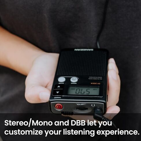 Sangean DT-200X FM-Stereo/AM Digital Tuning Pocket Radio Black in Saudi Arabia