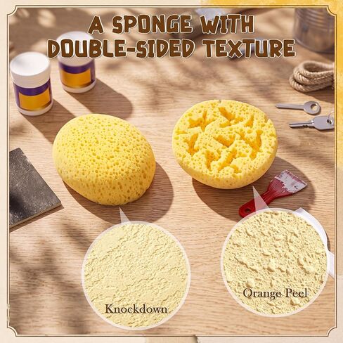 Patelai 2 Pcs Orange Peel Wall Texture Sponge, Wall Patch Sponge (11*9*5cm) in Kuwait