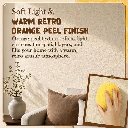 Patelai 2 Pcs Orange Peel Wall Texture Sponge, Wall Patch Sponge (11*9*5cm) in Kuwait