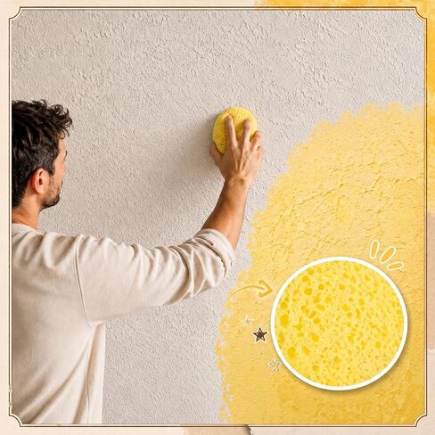 Patelai 2 Pcs Orange Peel Wall Texture Sponge, Wall Patch Sponge (11*9*5cm) in Kuwait