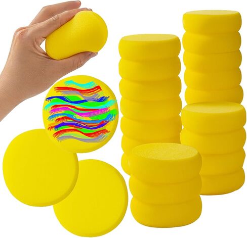 50 PCS Round Paint Sponges,2.9 inch Pottery Sponges in Saudi Arabia