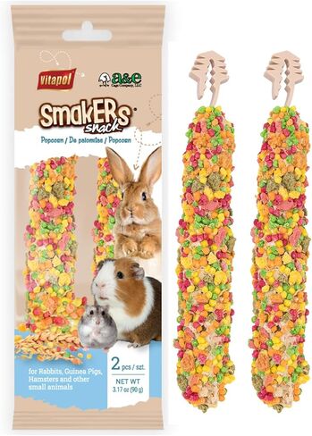 Vitapol Smakers by A&E Cage Co Vegetable Treat Sticks – 12 Count Bulk Pack Small Animal Snack Sticks – Natural Chew Treats with Real Vegetables for Rabbits, Hamsters, Gerbils, Mice & Rats in Kuwait