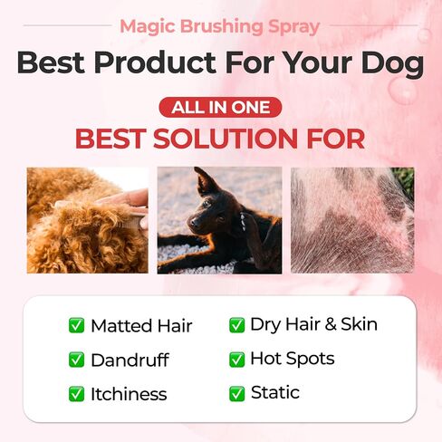 JAYU PET Magic Brushing Spray for Dogs 170ml 5.8fl oz in Kuwait