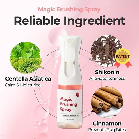 JAYU PET Magic Brushing Spray for Dogs 170ml 5.8fl oz in Kuwait