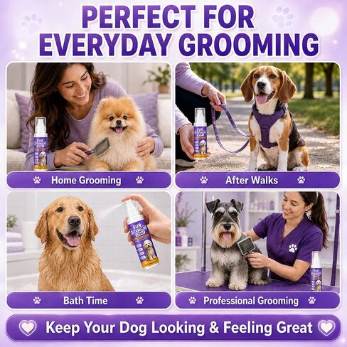 Dog Detangler Spray for Matted Hair, Dematting Spray, 2 Pack, 6.76 fl oz in Saudi Arabia