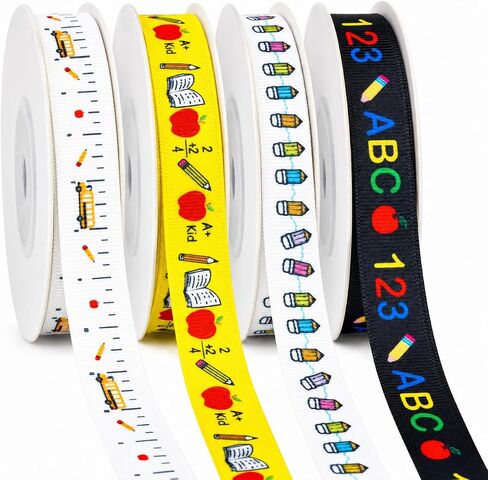 40 Yards 3/8" Halloween Ribbon for Crafts, Gift Wrapping, Orange and Black in Saudi Arabia