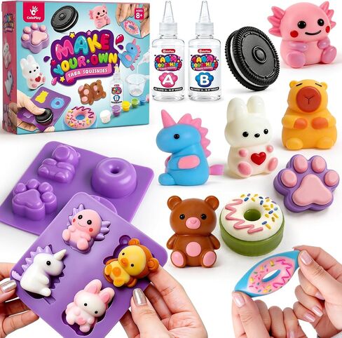 Make Your Own Taba Squishy Kit - DIY Squishy Making Kit with 8 Molds in Kuwait