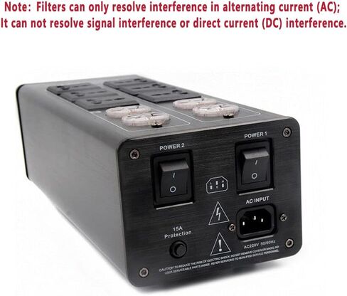 3000W 15A 100-240V AC8.8 Advanced Audio Power Purifier Filter AC Power Socket Video Noise Eliminator/Line Conditioner/Whole Entertainment System Protection (Ships from The US) in Kuwait