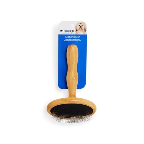 Well & Good Petco Brand Wooden Cushion Slicker Dog Brush, Large in Kuwait