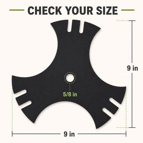 3Pc 781-0748 9" Edger Blades for Craftsman 247.796560, 5/8" Hole in Kuwait