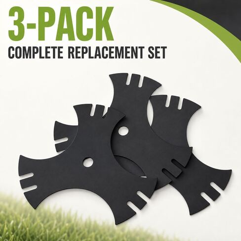 3Pc 781-0748 9" Edger Blades for Craftsman E420, 5/8" Hole in Kuwait
