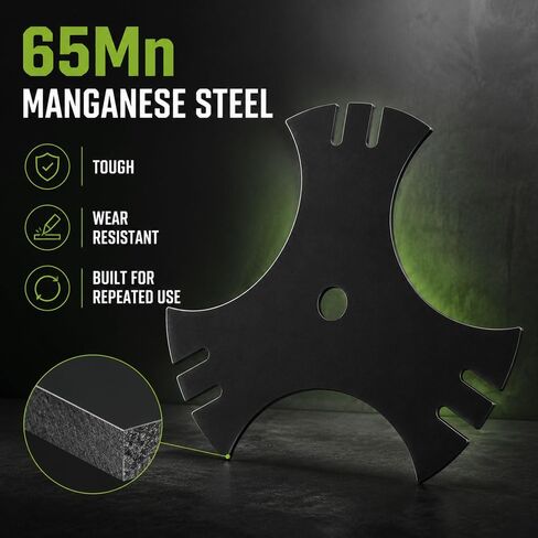3Pc 781-0748 9" Edger Blades for Craftsman E420, 5/8" Hole in Kuwait