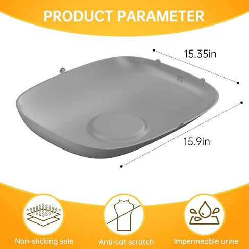 Silicone Cat Litter Mat Accessory Part, Waterproof Cat Litter Pad Replacement Part for Easy Cleaning of Automatic Self Cleaning Litter Boxes in Saudi Arabia