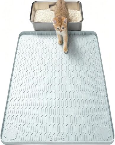 ANWA Waterproof 40" x 28" Extra Large Litter Box Mat, Silicone Litter Mat in Saudi Arabia