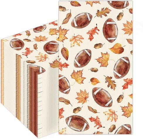 50Pcs Fall Football Napkins, Football Napkins for Parties in Kuwait