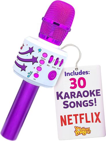 Move2Play Motown Magic, Bluetooth Karaoke Microphone | Includes 30 Famous Songs |Kids Karaoke Microphone | Birthday Gift for Boys and Girls Ages 3 4 5 6 7 8+ in Saudi Arabia