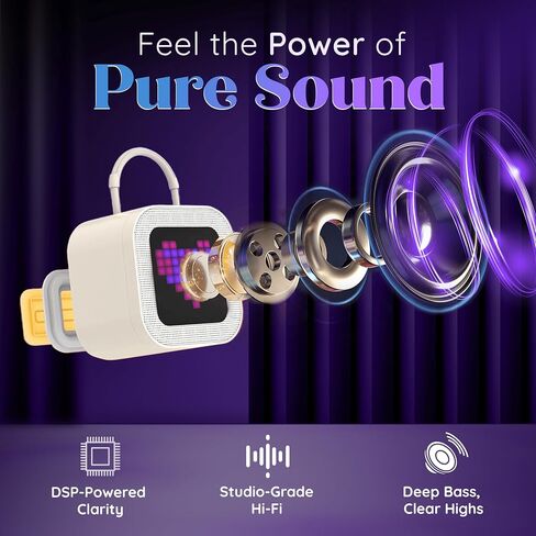 mini kids karaoke machine with 2 wireless mics, voice changer & Led secreen in Kuwait