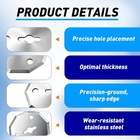 6PCS Replacement Rotary Blades Compatible with Fanttik C10 Pro Power Shears in Saudi Arabia