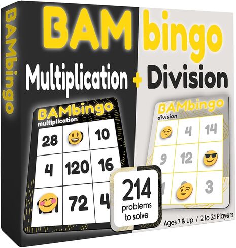 BAMBingo Multiplication and Division Facts Bingo Game in Saudi Arabia