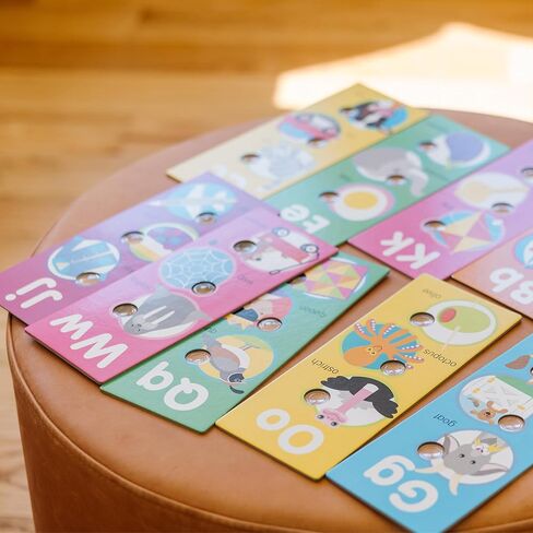Melissa & Doug Poke-a-Dot! Alphabet Jumbo Learning Cards, 13 Double Sided Interactive ABC Flash Cards, Educational Activities for Toddlers and Preschoolers, Ages 1+ in Kuwait