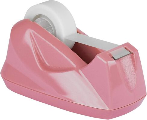 Acrimet Premium Desktop Tape Dispenser, Plastic, Non-Skid Base (Heavy Duty) (White Color) in Kuwait