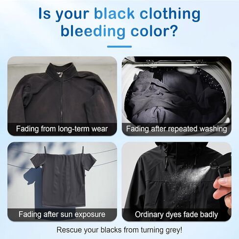 Binbata Black Darkening Sheets, Renew & Repair for Black Faded Out Clothes in Kuwait