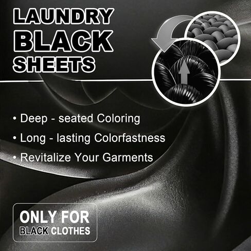 Binbata Black Darkening Sheets, Renew & Repair for Black Faded Out Clothes in Kuwait