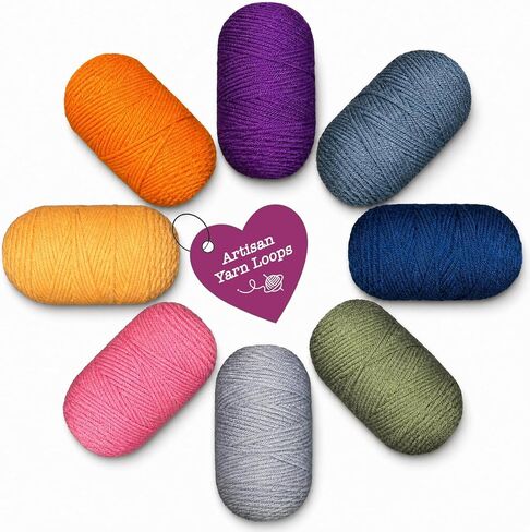 Punch Needle Supplies & 4-Ply Yarn Refill Bundles - 8 Colors Curated Studio Fiber for Crochet, Amigurumi & Handicrafts, Adorably Compact 40g (1.4oz) Mini Skeins [Botanical Series] in Saudi Arabia