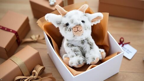 The Petting Zoo Goat Stuffed Animal Plushie, Babiez, Kids Gifts, 6 in in Kuwait