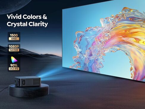 جهاز عرض، وجهاز عرض 5G WiFi وBluetooth يدعم 4K، وجهاز عرض أفلام متوافق مع iPhone/Android in Kuwait