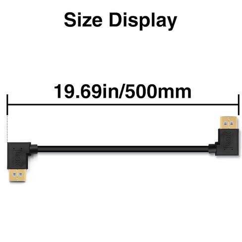 كابل Displayport 1.4 8K@60 هرتز، كابل ذكر Displayport بزاوية يسارية من Dafensoy ذكر إلى كابل ذكر Displayport بزاوية يسارية، يدعم 8K/60 هرتز، سرعة فيديو صوتية 4K/144 هرتز تصل إلى 32.4 جيجابت في الثانية (1.7 قدم/0.5 متر) in Kuwait