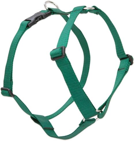 LupinePet Basics 1/2" Green 9-14" Adjustable Roman Dog Harness for Extra Small Dogs in Kuwait