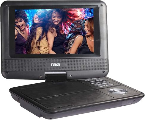 NAXA Electronics NPD-952 مشغل DVD محمول بشاشة TFT LCD دوارة مقاس 9 بوصة مع مدخلات USB/SD/MMC in Kuwait