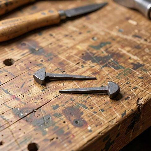 LABRIMP Iron Horseshoe Nails Inch 40pcs with Tapered Body for Hoof Fixation in Kuwait