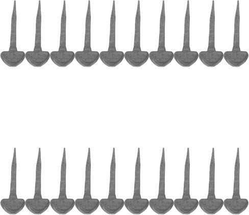 HEALLILY Iron Horseshoe Nails, 40pcs Hoof Fasteners Tapered Inch in Kuwait