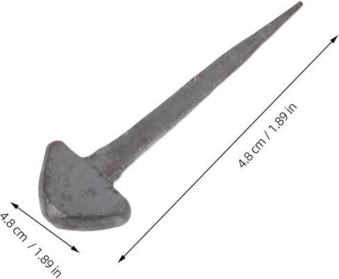 HEALLILY Iron Horseshoe Nails, 40pcs Hoof Fasteners Tapered Inch in Kuwait