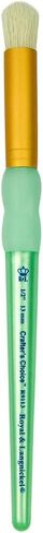 Royal Brush R9113-5/8 Crafter's Choice Bristle Dome Stencil Brush, 5/8-Inch, White in Saudi Arabia