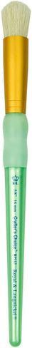 Royal Brush R9113-5/8 Crafter's Choice Bristle Dome Stencil Brush, 5/8-Inch, White in Saudi Arabia