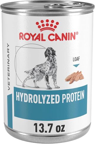 ROYAL CANIN Veterinary Diet Canine Hydrolyzed Protein Adult Loaf Dog Food, 13.7 oz (Pack of 24) in Kuwait