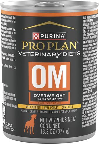Purina Pro Plan Veterinary Diets OM Wet Dog Food, (12) 13.3 oz Cans in Kuwait