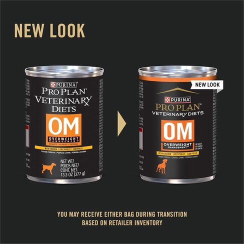 Purina Pro Plan Veterinary Diets OM Wet Dog Food, (12) 13.3 oz Cans in Kuwait
