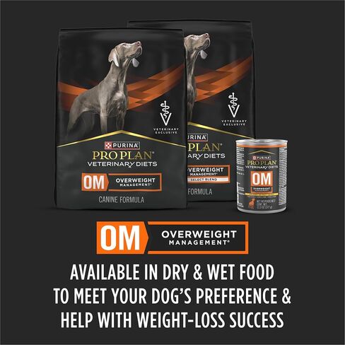 Purina Pro Plan Veterinary Diets OM Wet Dog Food, (12) 13.3 oz Cans in Kuwait