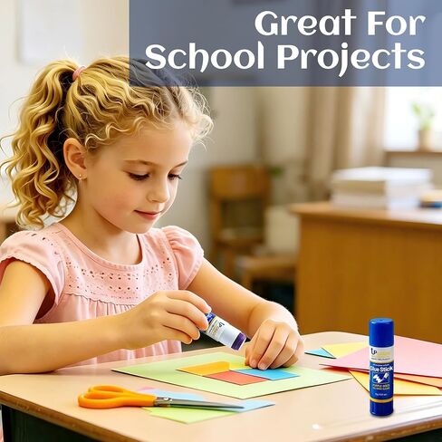 Upgrade Office Supply Glue Sticks, 6g, 2 Count, Purple Goes On Dries Clear in Saudi Arabia