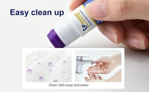 Upgrade Office Supply Glue Sticks, 6g, 2 Count, Purple Goes On Dries Clear in Saudi Arabia